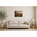 Obraz na plátně – Idealizovaný pohled na starověký Řím 80 × 60 cm – Hledejceny.cz
