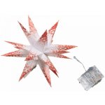 Lepaso LED hvězda červená 18 cm 134663 057 264196 hvězda LED červená – Hledejceny.cz