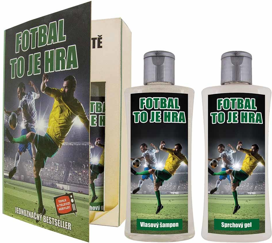 Bohemia Gifts BG kniha pro fotbalistu sprchový gel 200 ml + vlasový šampon 200 ml dárková sada