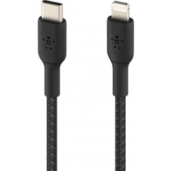 Belkin CAA004bt1MBK oplétaný USB-C - Lightning, 1m