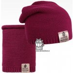 Dráče čepice pletená a nákrčník colors set vzor 06 fialová – Zboží Dáma