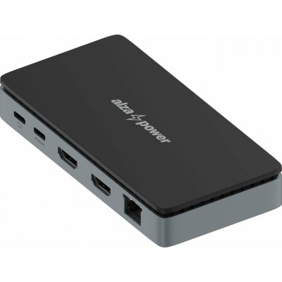AlzaPower Metal Mini USB-C Dock Station 8v1 Dual Screen APW-DS82SY – Zboží Živě