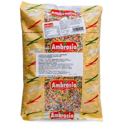 Cukrové tyčinky barevné, Ambrosio 1 kg/sáček – Hledejceny.cz
