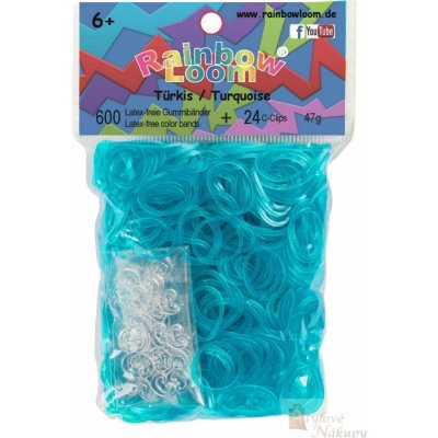 Rainbow Loom náhradní gumičky tyrkysové 600 ks – Zboží Dáma