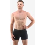 Bambusové šité boxerky s kratší nohavičkou a gumou ecobamboo černé 73126P – Zboží Mobilmania