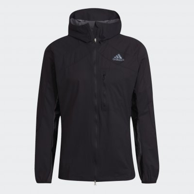 adidas Performance MARATHON JKT Černá / Modrá – Zboží Mobilmania