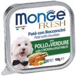 Monge Dog Fresh paštika & kousky s kuřetem & zeleninou 100 g – Zboží Mobilmania