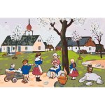 MALUJEŠ JOSEF LADA JARO NA VSI Rozměr 60 x 90 cm Rámování vypnuté plátno na rám – Zboží Mobilmania