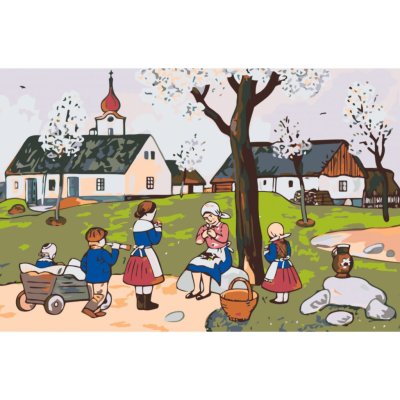 MALUJEŠ JOSEF LADA JARO NA VSI Rozměr 60 x 90 cm Rámování vypnuté plátno na rám – Zboží Mobilmania