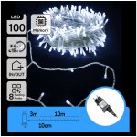 Aigostar B.V. Aigostar LED Venkovní vánoční řetěz 100xLED 8 funkcí 13m IP44 studená bílá AI1382 – Hledejceny.cz