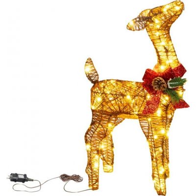 Dekorácia MagicHome Vianoce jeleň kov 80xLED teplá biela 0.6 m – Hledejceny.cz