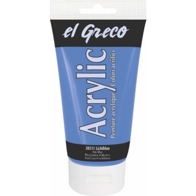 El Greco akrylová barva světle modrá 150 ml – Hledejceny.cz