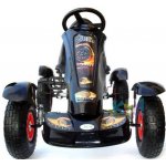 Go-kart Šlapací motokára nafukovací kola černá F618 – Zboží Mobilmania
