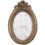 Zlatý oválný fotorámeček ve stylu erbu Rimuhemis – 15x3x22 cm na fotografii 10x15 cm – Hledejceny.cz