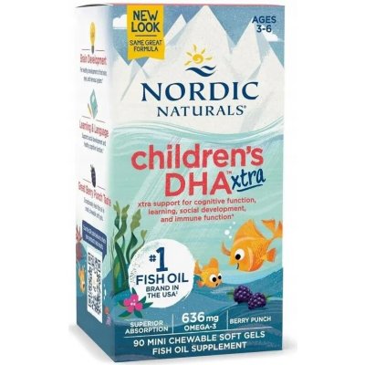 Nordic Naturals Omega-3 DHA 90 kapslí lesní plody – Hledejceny.cz