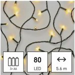 EMOS LED vánoční řetěz 5,6 m 3x AA venkovní i vnitřní teplá bílá časovač – Zboží Dáma