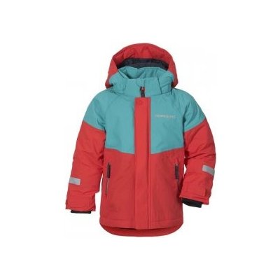 Didriksons Lun JR červená -zelená 503825-461 červená bunda – Zbozi.Blesk.cz