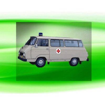 Sanitka ŠKODA 1203 nažehlovačka 8x4 cm – Zboží Mobilmania