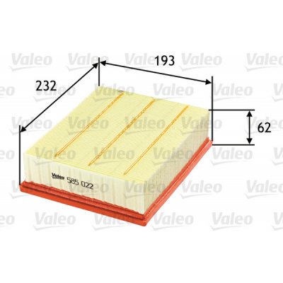 Vzduchový filtr VALEO 585022 – Hledejceny.cz