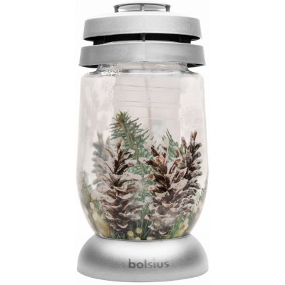 Bolsius Hřbitovní lucerna stříbrná borovice 22 cm – Zboží Dáma