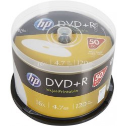 HP DVD+R 4,7GB 16x, printable, cakebox, 50ks (69320)