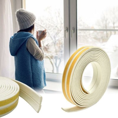 Samolepící těsnění do oken a dveří - bílé – Zboží Dáma
