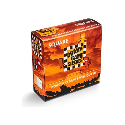 Board Games Sleeves Non glare Square 70x70mm 50 ks