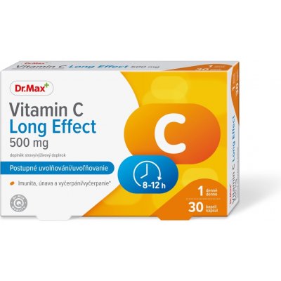 Dr.Max Vitamin C Long Effect 500 mg 30 kapslí – Hledejceny.cz