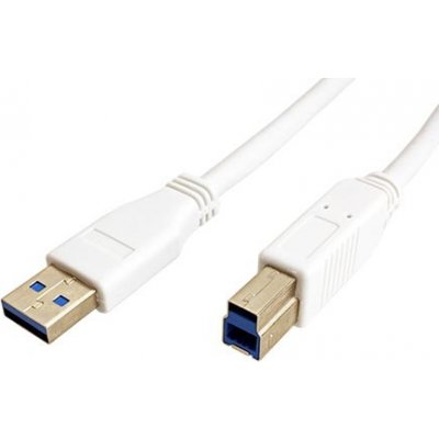 Value 11.99.8871 USB 5Gbps, USB3.0 A(M) - USB3.0 Bm, 3m, bílý – Zboží Mobilmania
