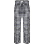 Skinnifit pánské flanelové pyžamové kalhoty bílo černé – Zboží Mobilmania