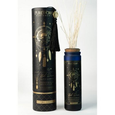 PureWorks Organický difuzér s vrbovými hůlkami Myrrh & Sandalwood 100 ml – Hledejceny.cz