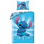 Halantex Modré bavlna ložné povlečení Stitch motiv z pohádky Lilo & Stitch 100% bavlna 70x90 140x200 – Hledejceny.cz