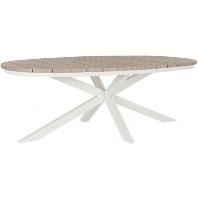 Bizzotto zahradní stůl Zelmar 218 x 115 cm s krémovou podnoží Hliníkový – Hledejceny.cz