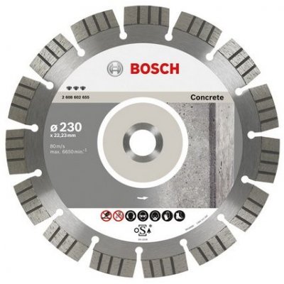 Bosch diamantový kotouč na beton Best for Concrete 400 x 20/25,4 x 3,2 x 12 mm – Sleviste.cz