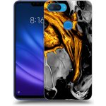 Pouzdro Picasee silikonové Xiaomi Mi 8 Lite - Black Gold černé – Zbozi.Blesk.cz