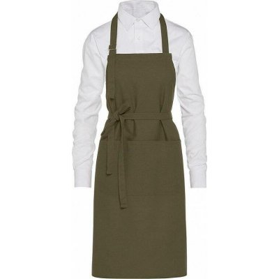 SG Accessories Bistro Ex JASSZ Bistro Hrubá keprová zástěra Lisbon s velkou přední kapsou zelená olivová – Hledejceny.cz