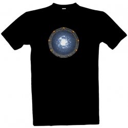 Tričko s potiskem Open Stargate pánské Černá