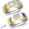 Prsteny SILVEGO Ocelový snubní prsten pro ženy LE BLANC RRC2051-Z