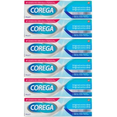 Corega Original extra silný fixační krém 6 x 40 g – Sleviste.cz