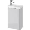Koupelnový nábytek Cersanit Moduo Skříňka s umývátkem, 59x39x22 cm, 1 dvířka, panty L/P, šedá S801-217-DSM