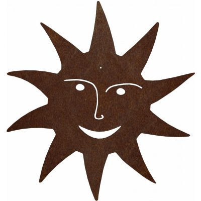 CORGARDEN Zahradní dekorace slunce 49 x 49 cm, corten CORGARDEN 1066 – Hledejceny.cz