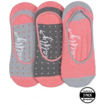 Meatfly ponožky Low Socks Triple Pack 2022 Grey Dots