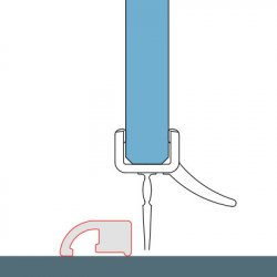 SanSwiss Ronal Prahová lišta pro optimální těsnost S.ANE.06