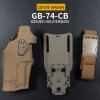 Pouzdra na zbraně Wosport s pojistkou 6354 DO pro Glock 17 coyote