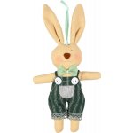 Det Gamle Apotek Látkový zajíc na zavěšení V.21 cm Fabric, zelený – Hledejceny.cz