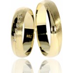 Zlatnictví Helios Zlaté snubní prsteny L 249 Se Zirkony – Zboží Mobilmania