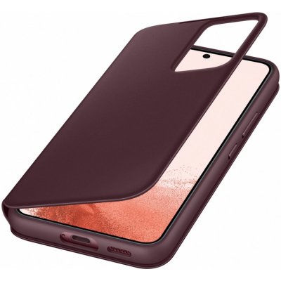 Samsung Clear View Cover Galaxy S22 Burgundy EF-ZS901CEEGEE – Zboží Mobilmania