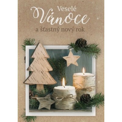 Pohlednice Vánoční svíčky – Zboží Mobilmania