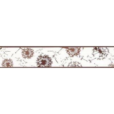 IMPOL TRADE D 58-041-1 Samolepící bordura pampelišky hnědé, rozměr 5 m x 5,8 cm – Sleviste.cz