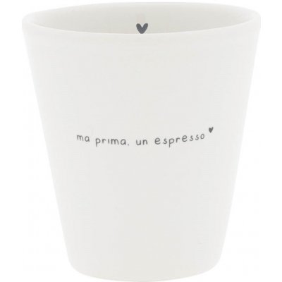 Bastion Collections Šálek na espresso Un Espresso bílá keramika 50 ml – Zboží Mobilmania